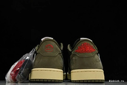 Air Travis 1 Low x OLIVE BLACK OG Scott Jordan 0707